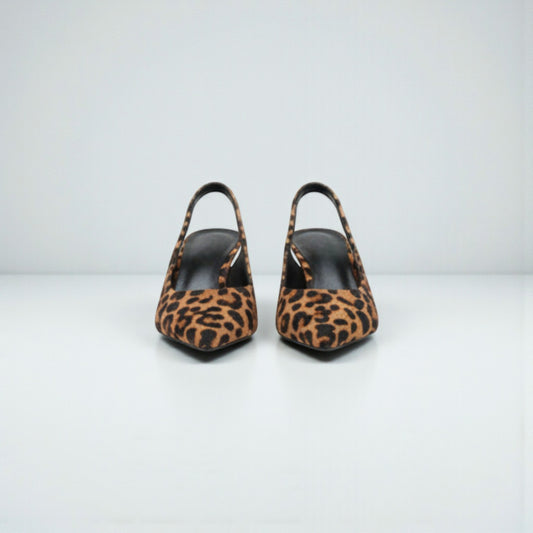 Escarpins léopard à bout pointu femme