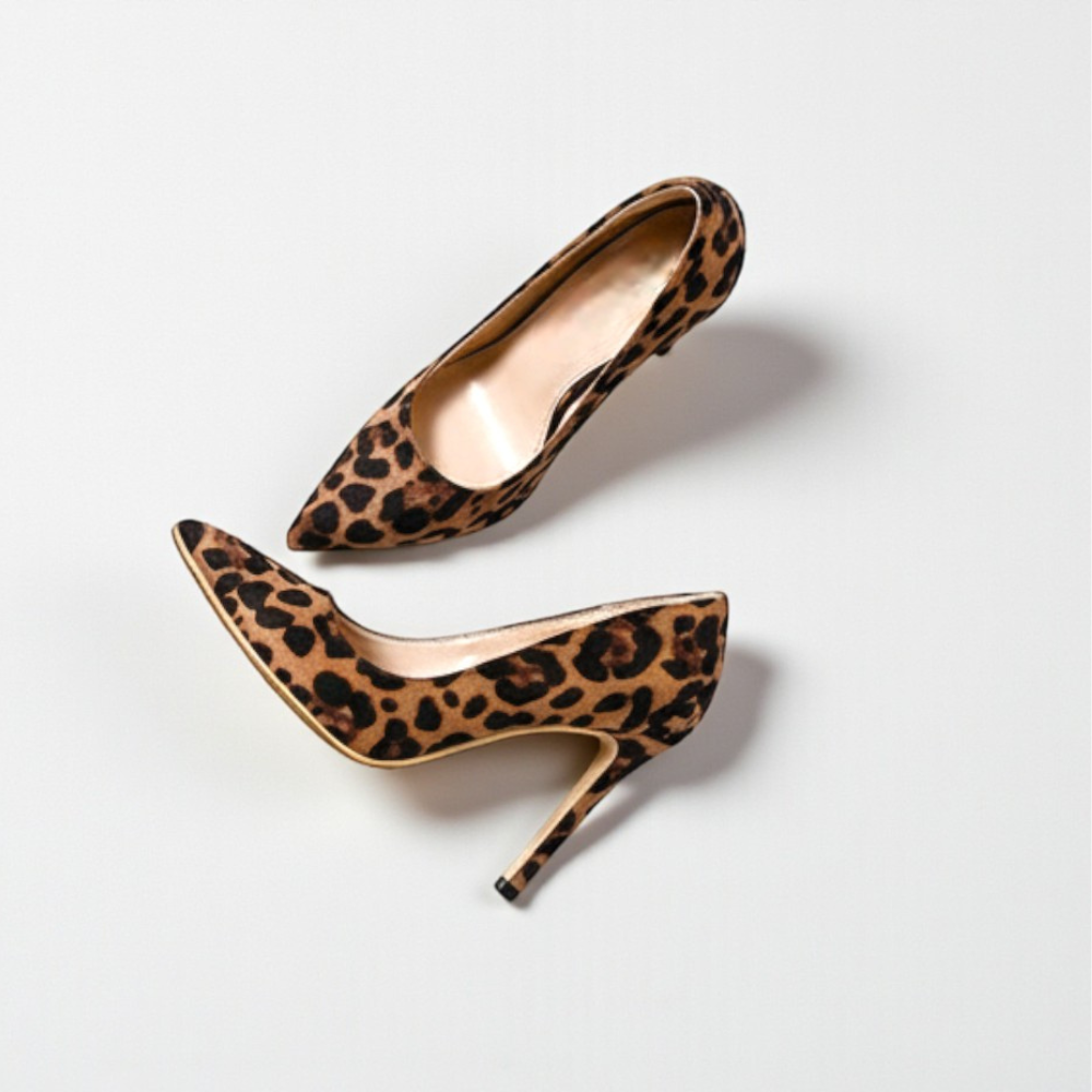 Stilettos imprimé léopard 8 cm