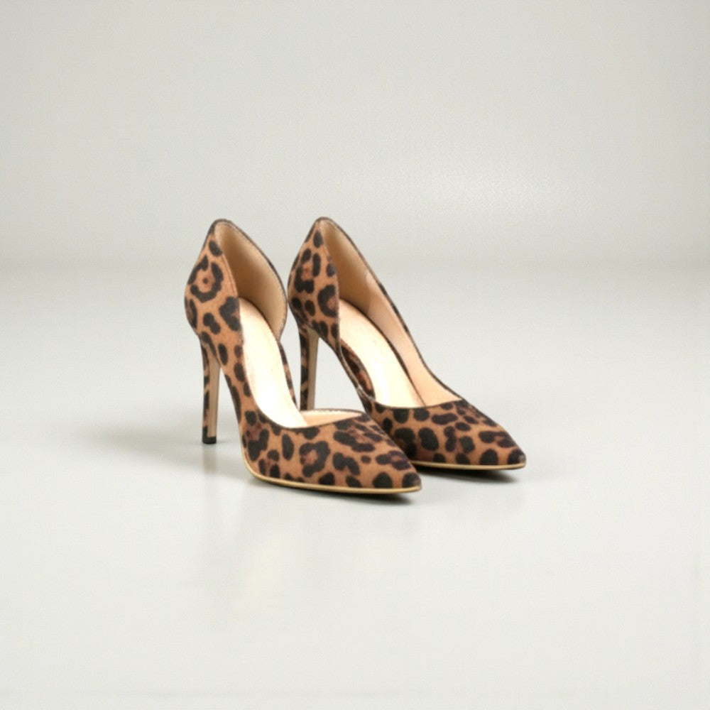 Stilettos d’Orsay imprimé léopard femme