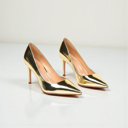 Escarpins dorés femme élégants