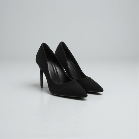 Stilettos noirs à talons aiguilles femme