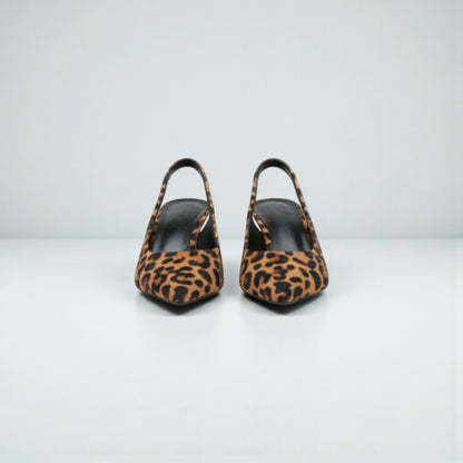 Escarpins léopard à bout pointu femme