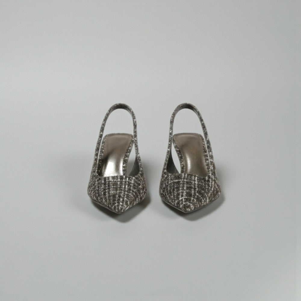 Chaussures slingback noires élégantes