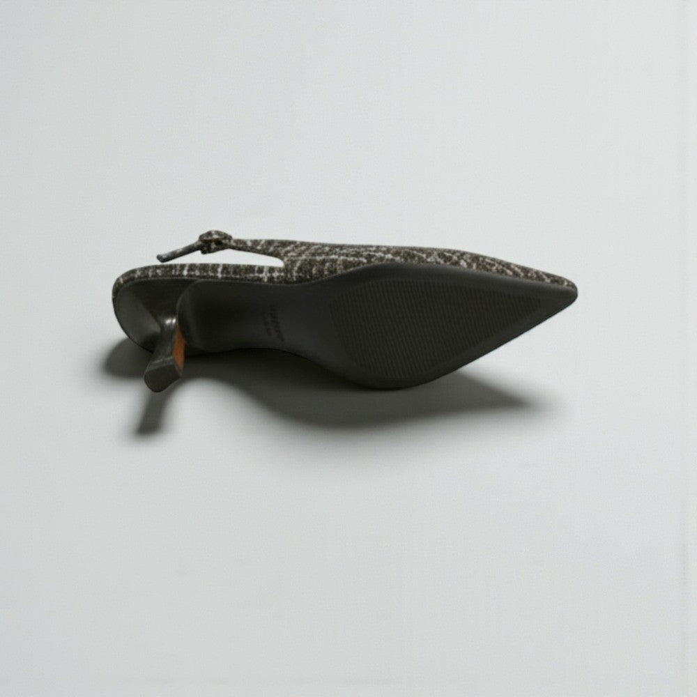 Talons slingback noirs chic