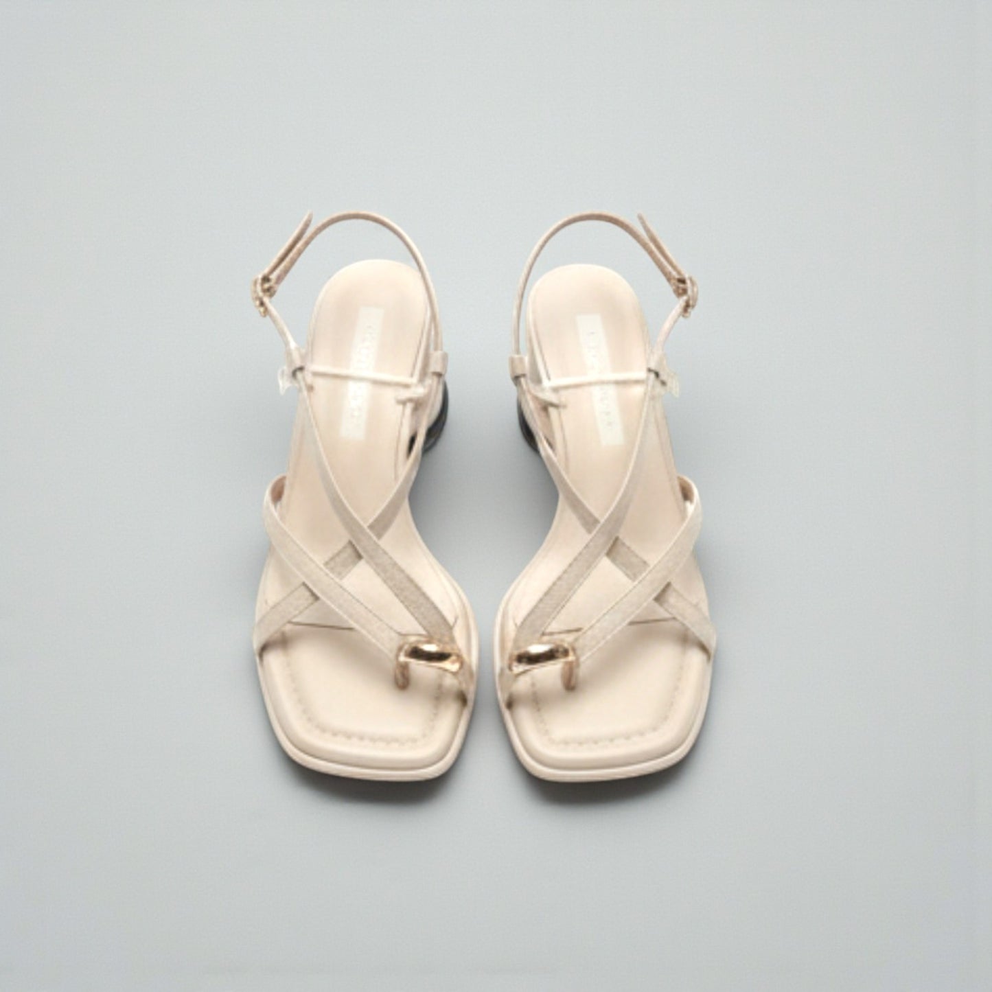 Sandales habillées à talons ronds