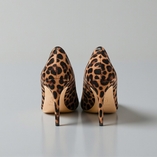 Stilettos imprimé léopard  femme