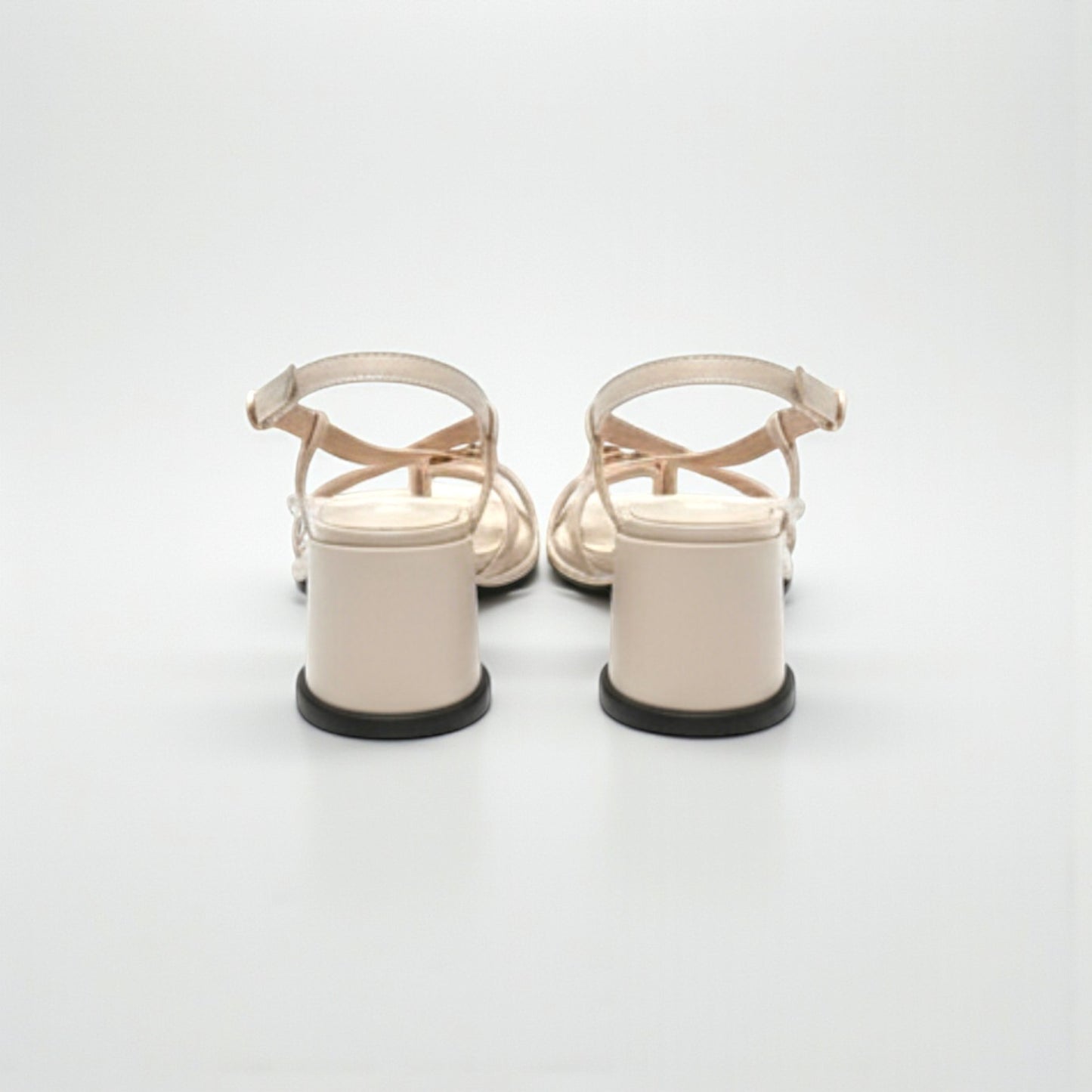 Sandales tendances à talons ronds