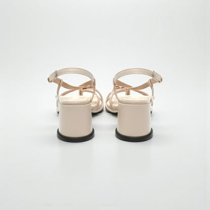 Sandales tendances à talons ronds