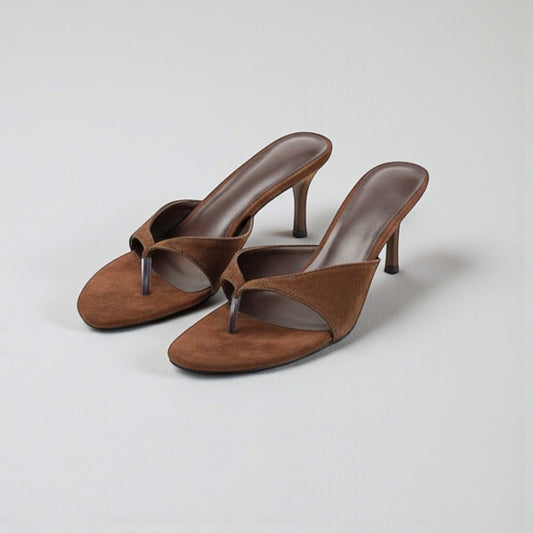 Mules à talon compensé