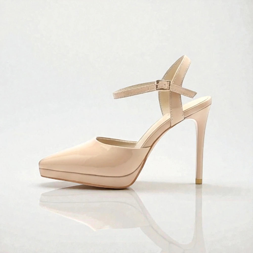 talons hauts beige femme