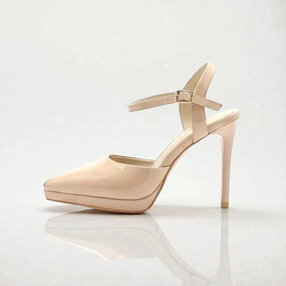 talons hauts beige femme