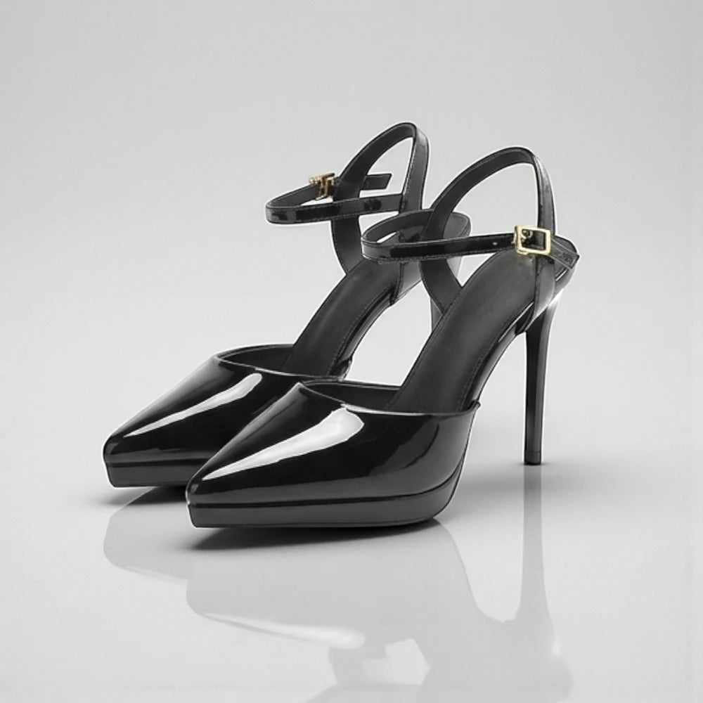 talons noirs plateforme