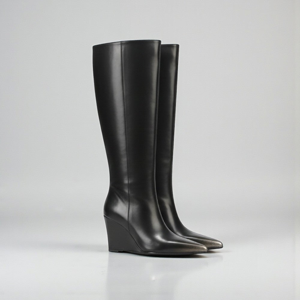 Botte compensée noire