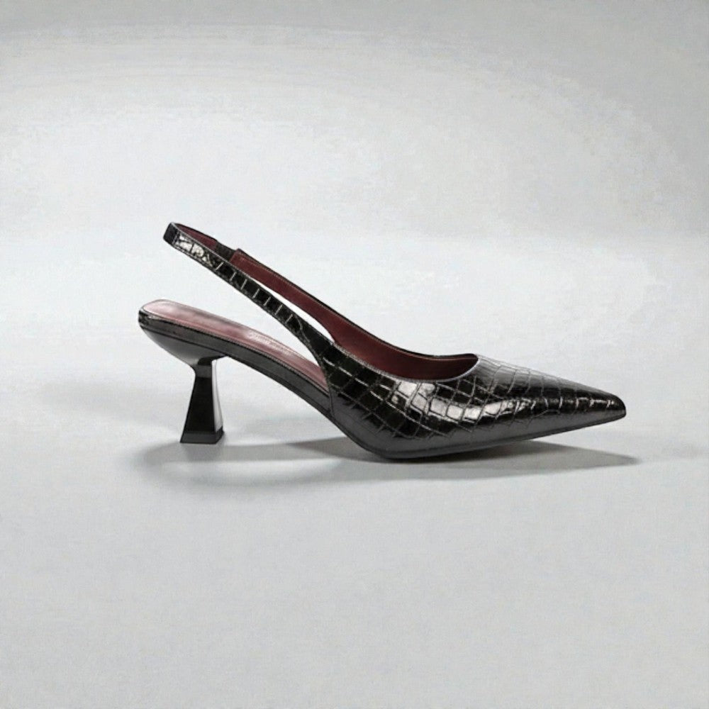 escarpins slingback noirs femme