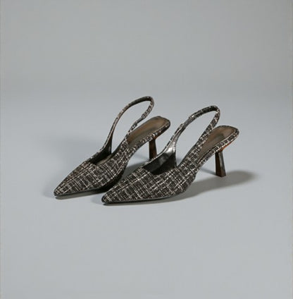 Escarpins slingback noirs