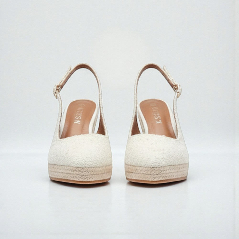 Talons compensés espadrille