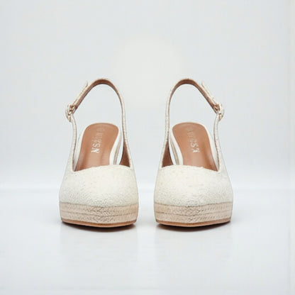 Talons compensés espadrille