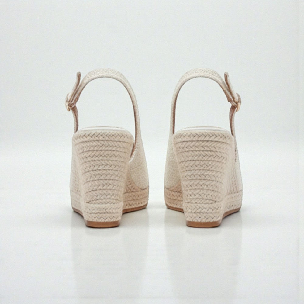 Talons compensés espadrille