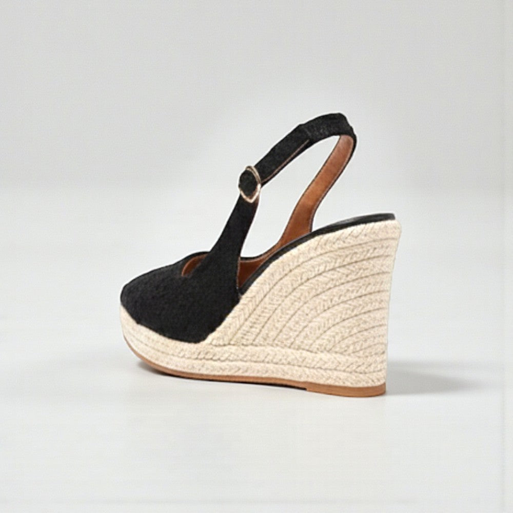 Talons compensés espadrille