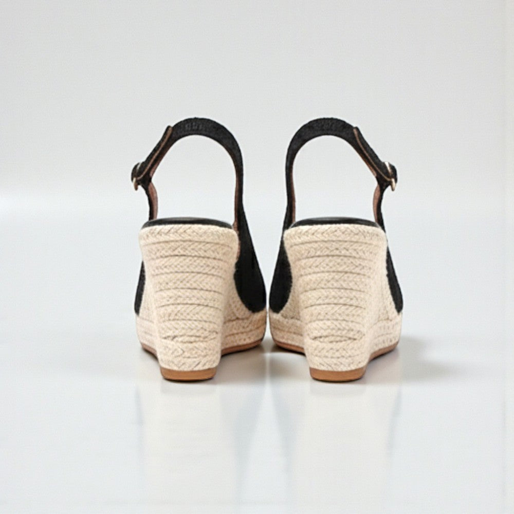 Talons compensés espadrille