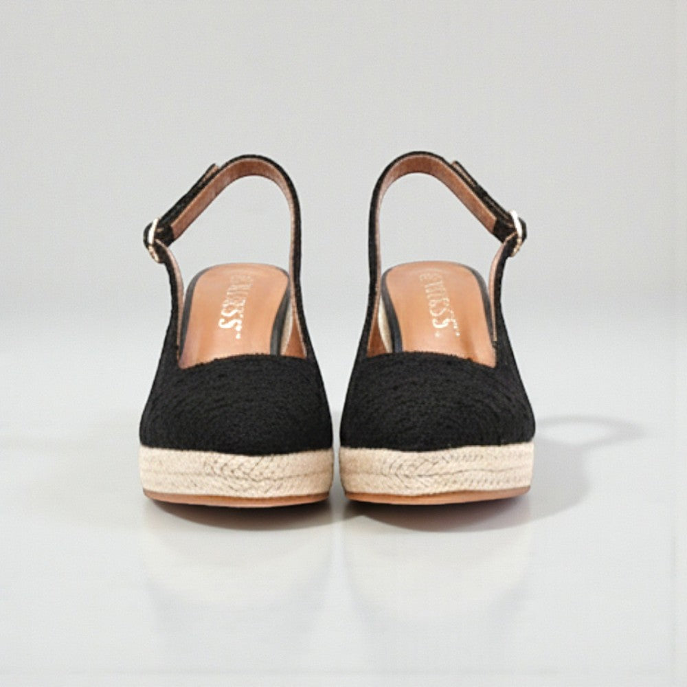 Talons compensés espadrille