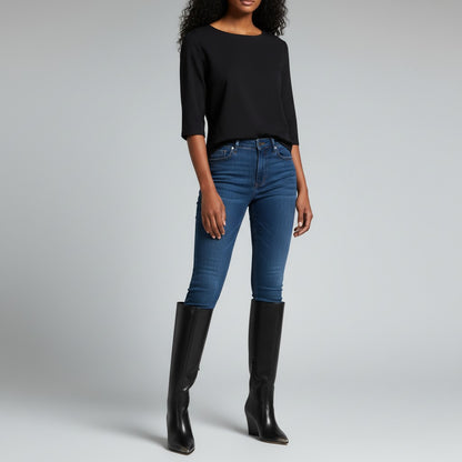 Botte à talon noire